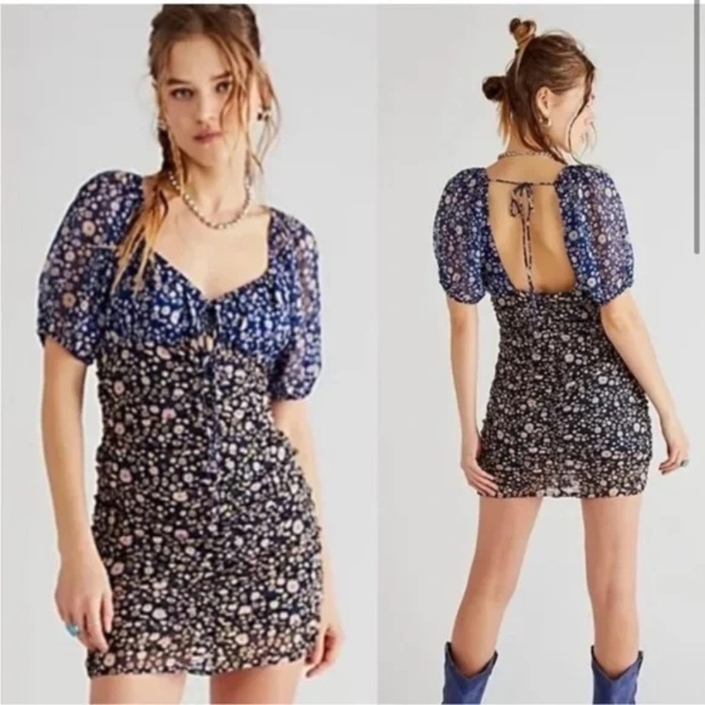 Free People | Flower Mini Dress NWOT